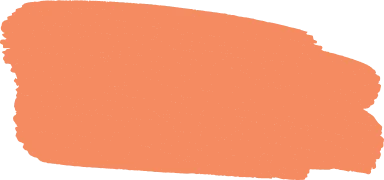 Decorative orange blob background